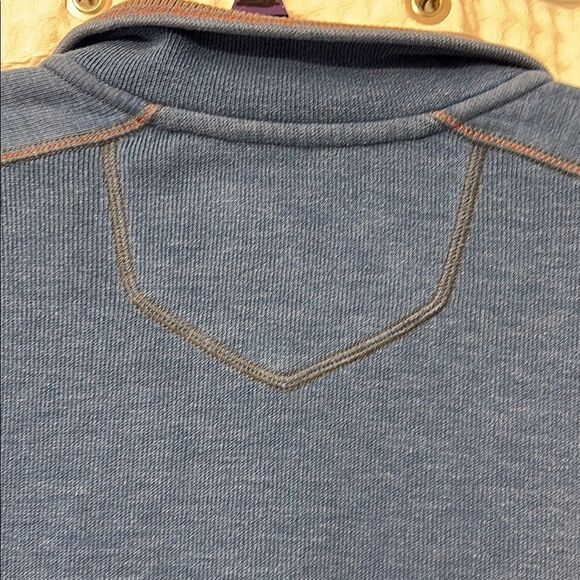 Eddie Bauer Blue Men's Quarter-Zip Size L - Picture 4 of 5